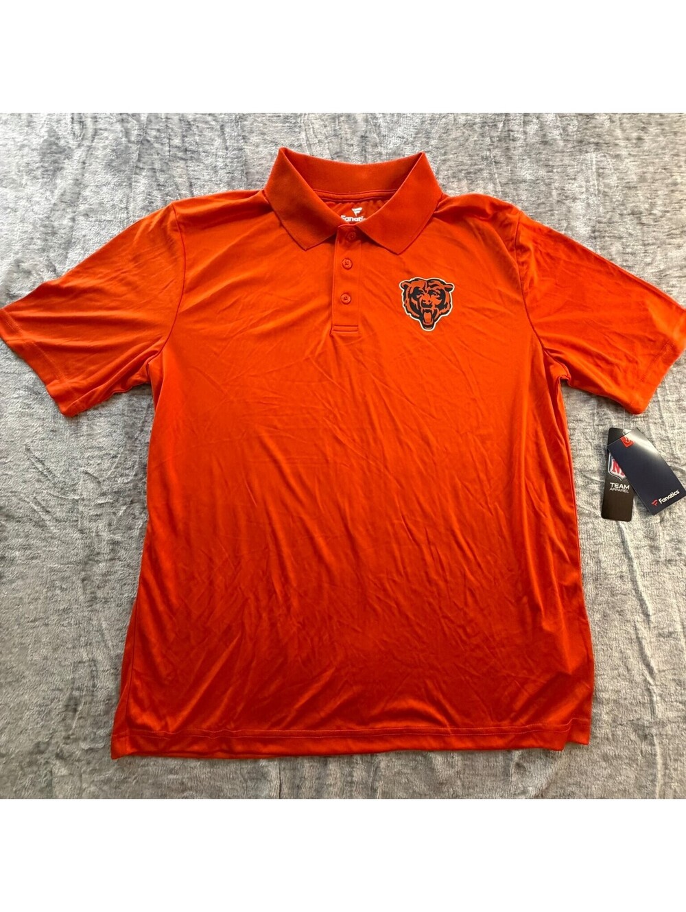Chicago Bears Fanatics Polo T-Shirt Large NFL Team Apparel